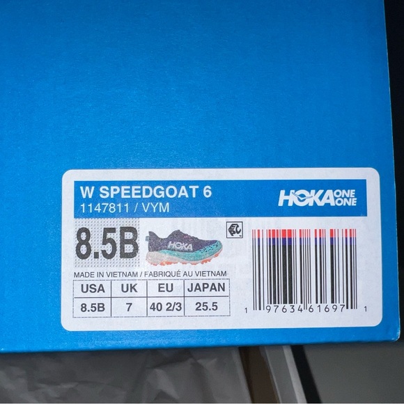 Women’s HOKA Speedgoat 6 Varsity Navy / Meteor 8.5 - Picture 4 of 4